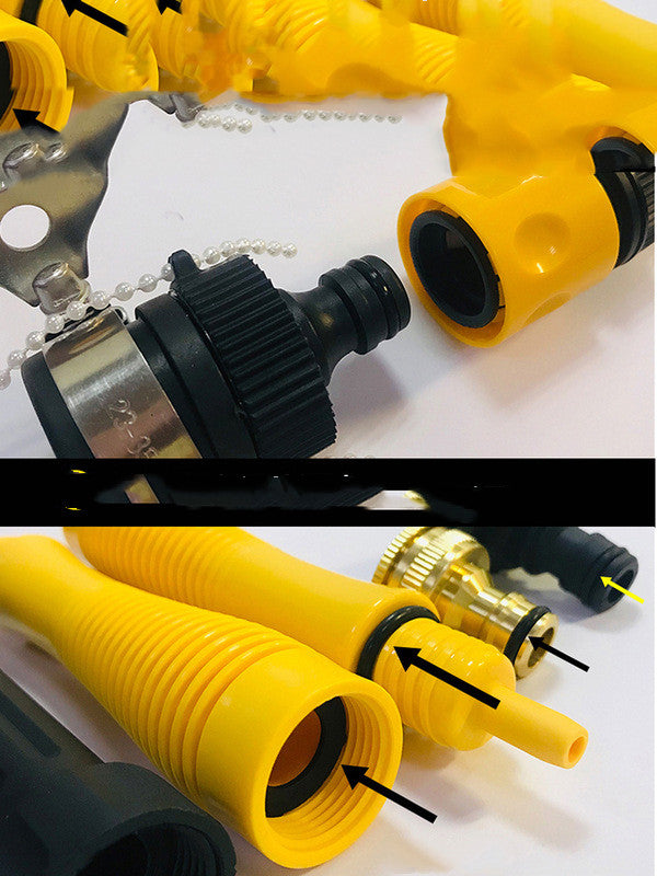 TheStylePod™ Car Wash Artifact Water Gun Hose High Pressure With Foam Pot Household Nozzle Car Brush Mop Tool Set